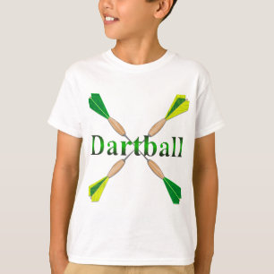 Groene en gouden Dartbal Darts T-shirt