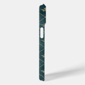 Groene en Gouden Koningin Kroonpatroon Aangepaste  Case-Mate iPhone Case (Achterkant / Rechts)