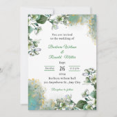 Groene en Gouden Luxe Kaart (Voorkant)