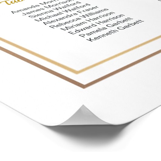 Groene en gouden olierooizeigrond poster (Hoek)