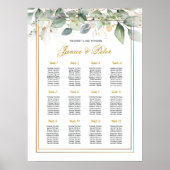 Groene en gouden olierooizeigrond poster (Voorkant)