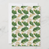 Groene en gouden Waterverf Tropisch sparen de Datu Kaart (Achterkant)