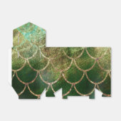 Groene en goudmakreelvis bedankdoosjes (Uitgevouwen)