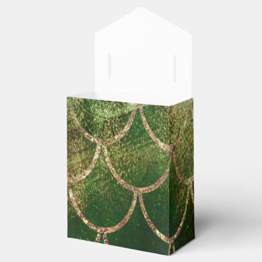 Groene en goudmakreelvis bedankdoosjes (Geopend)
