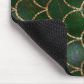 Groene en goudmakreelvis muismat (Hoek)