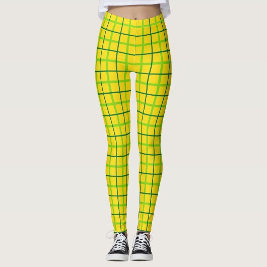 Groene en goudveroudering - St. Patrick's Yoga Pan Leggings (Voorkant)