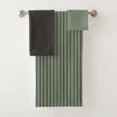 groene en grijze strepen bad handdoek (Insitu)