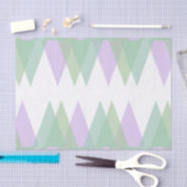 Groene en lila driehoeken tissuepapier (Craft)