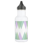 Groene en lila driehoeken waterfles  (Links)