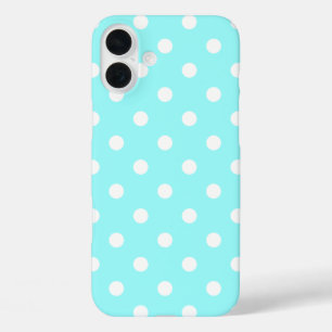 groene en mooie polka dots iPhone 16 plus hoesje