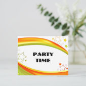 Groene en Oranje sterren Kaart (Staand voorkant)