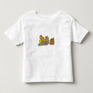 Groene en Oranje trein Kinder Shirts