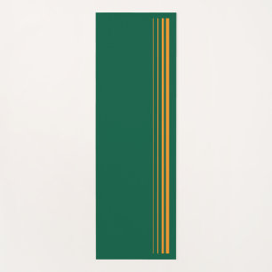 Groene en Oranje yogamat