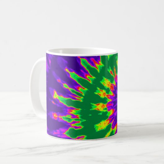 Groene en Paarse kleurstof Koffiemok (Voorkant links)