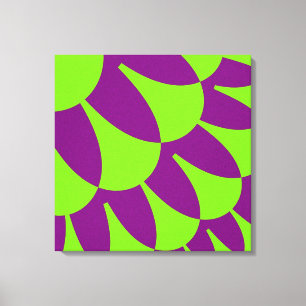 Groene en Paarse schaaldieren Canvas Afdruk