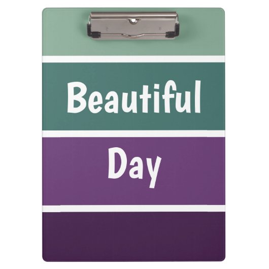 Groene en Paarse strepen Klembord (Voorkant)