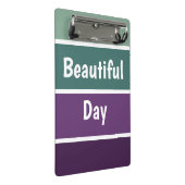Groene en Paarse strepen Mini Klembord (Schuin)