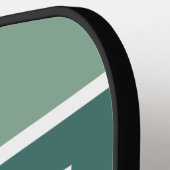 Groene en Paarse strepen Pickleball Paddle (Links Detail)