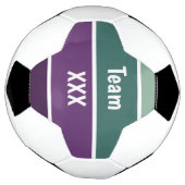 Groene en Paarse strepen Voetbal (Gedraaid)