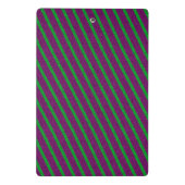 Groene en Paarse strips Mini Klembord (Achterkant)