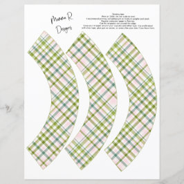 GROENE EN PINKPLAIDE KAPITENWRAPPEN