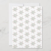 Groene en rode Alpaca Fleece Navidad Feestdagenkaart (Achterkant)