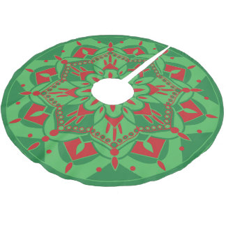 Groene en rode boomkleed kerstboom rok