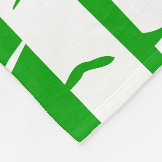 Groene en rode bosbos Fleece Blanket (Hoek)