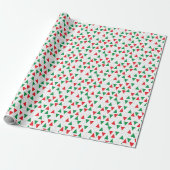 Groene en rode geometrische vakantie cadeaupapier (Uitgerold)