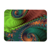 Groene en rode halve trap magneet (Horizontaal)