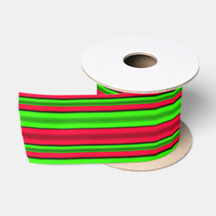 Groene en rode horizontale strepen lint