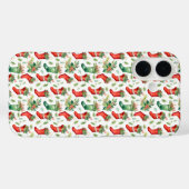 Groene en rode kerstkousen Case-Mate iPhone case (Achterkant (horizontaal))