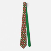 Groene en rode streep T-38 Pattern Kerstmis Stropdas (Voorkant)