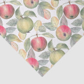 Groene en rode Waterverf appelvruchten Tissuepapier (Detail)