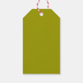 Groene en Rode Waterverf Holly Berry Leaves Sketch Cadeaulabel (Achterkant)