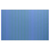 Groene en Royal Blue Lines Stof (Fat Quarter)