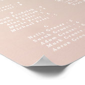 Groene en roze alfabetische stemkaart poster (Hoek)