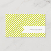 Groene en Roze Bunting Banner Visitekaartje (Achterkant)