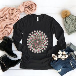 Groene en Roze Mandala T-shirt