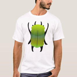 Groene en Teal Verlopende Kever T-shirt