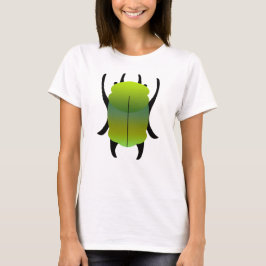 Groene en Teal Verlopende Scarabee T-shirt