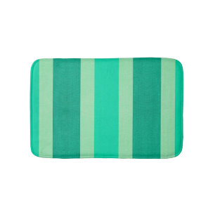 Groene en Turquoise Stripes Badmat