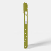 Groene en Warme Witte Polka Dot Verzadigde Tiny Case-Mate iPhone Case (Achterkant / Links)