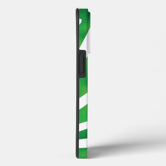 Groene en witte Abstracte strepen Case-Mate iPhone Case (Achterkant / Rechts)