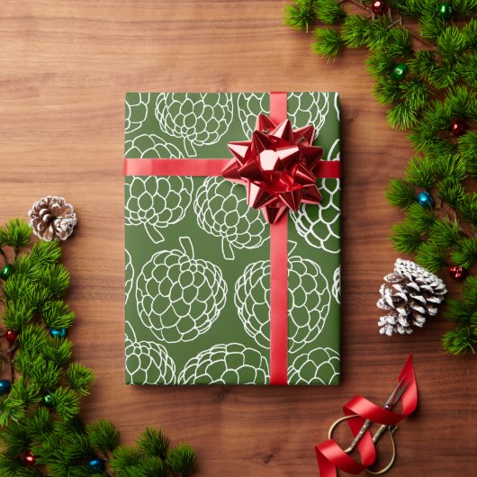 Groene en witte appels met handschrift cadeaupapier (Feestdagen Geschenken)