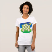 Groene en witte bloedstolling Womens T-shirt (Voorkant volledig)