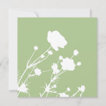 Groene en Witte Bloemkaart