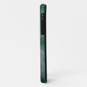 groene en witte bloemtextuur iphone case (Achterkant/links)