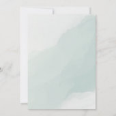 Groene en witte bruiloft uitnodiging (Achterkant)