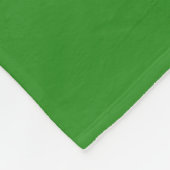 Groene en Witte Cheerleader Fleece Blanket (Hoek)
